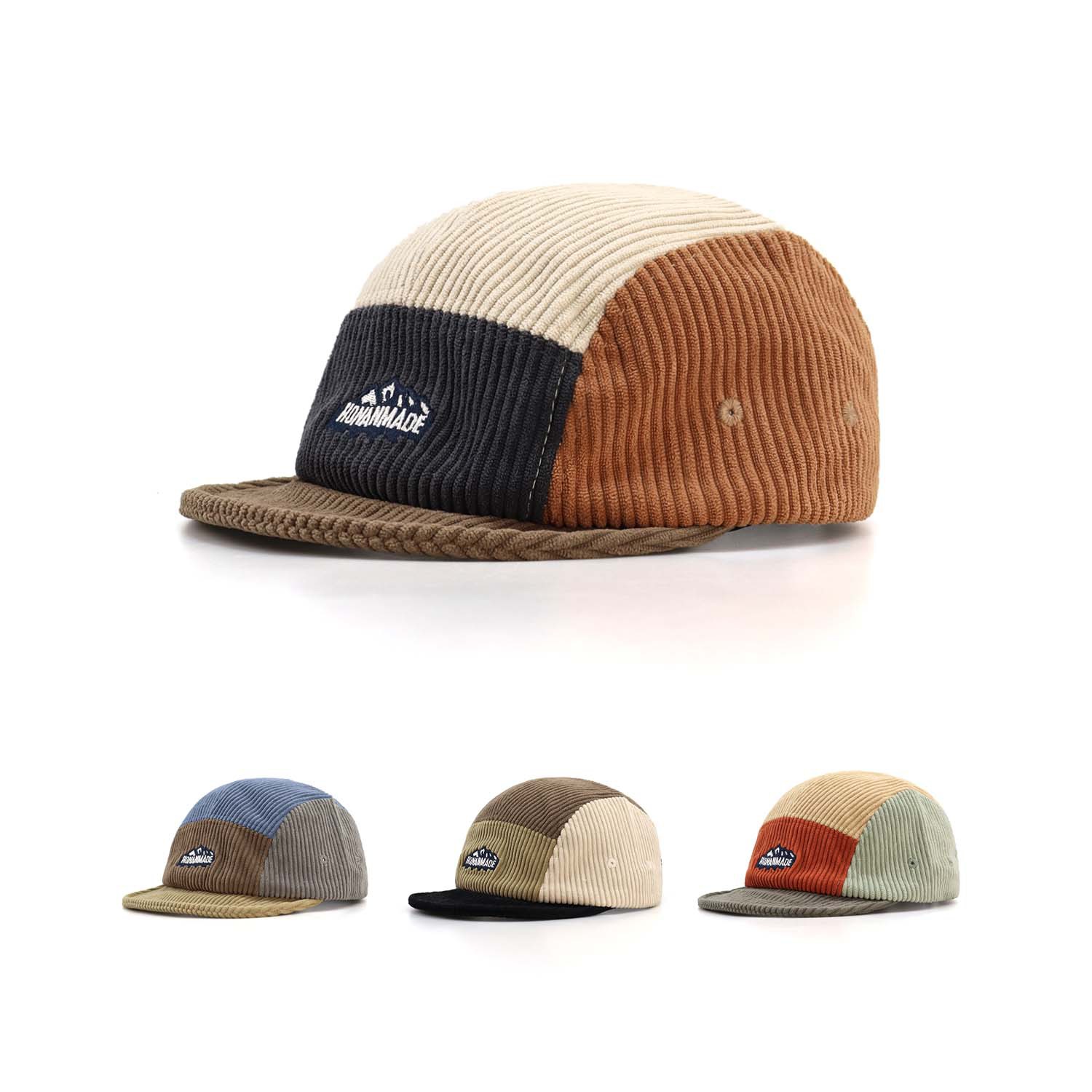 Corduroy Cap 5 Panel - قبعة بيسبول نسائية جديدة لخريف وشتاء