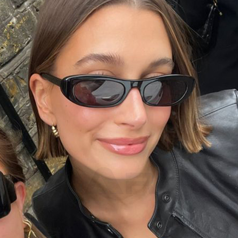 Street Fashion Glasses - نظارات شمسية نسائية بيضاوية الشكل بتصميم