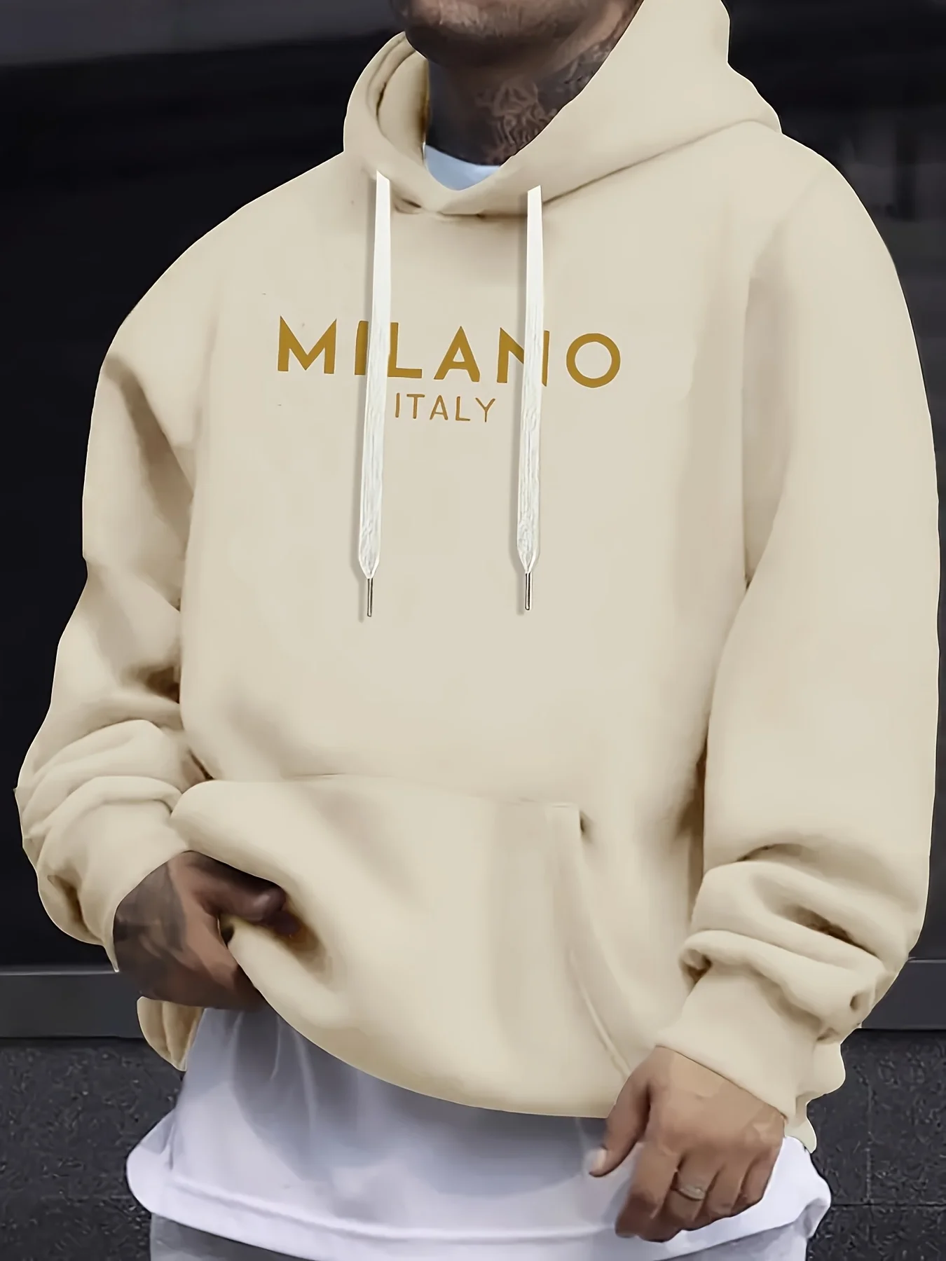 Street Fashion Milano - سترة بقلنسوة لخريف وشتاء 2026، مطبوع