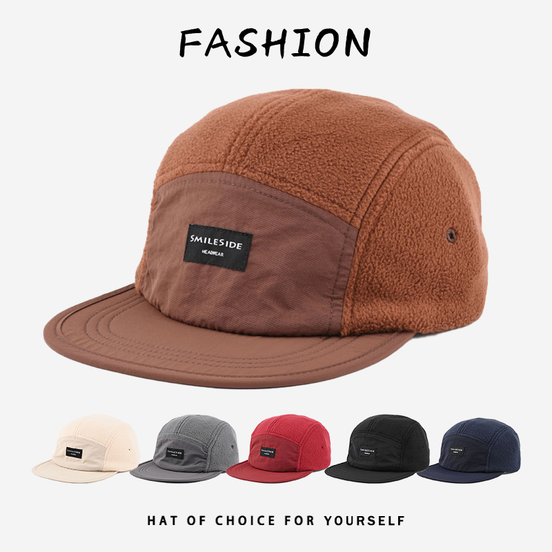 Corduroy Cap 5 Panel - قبعات رجالية ونسائية من الصوف بخمسة