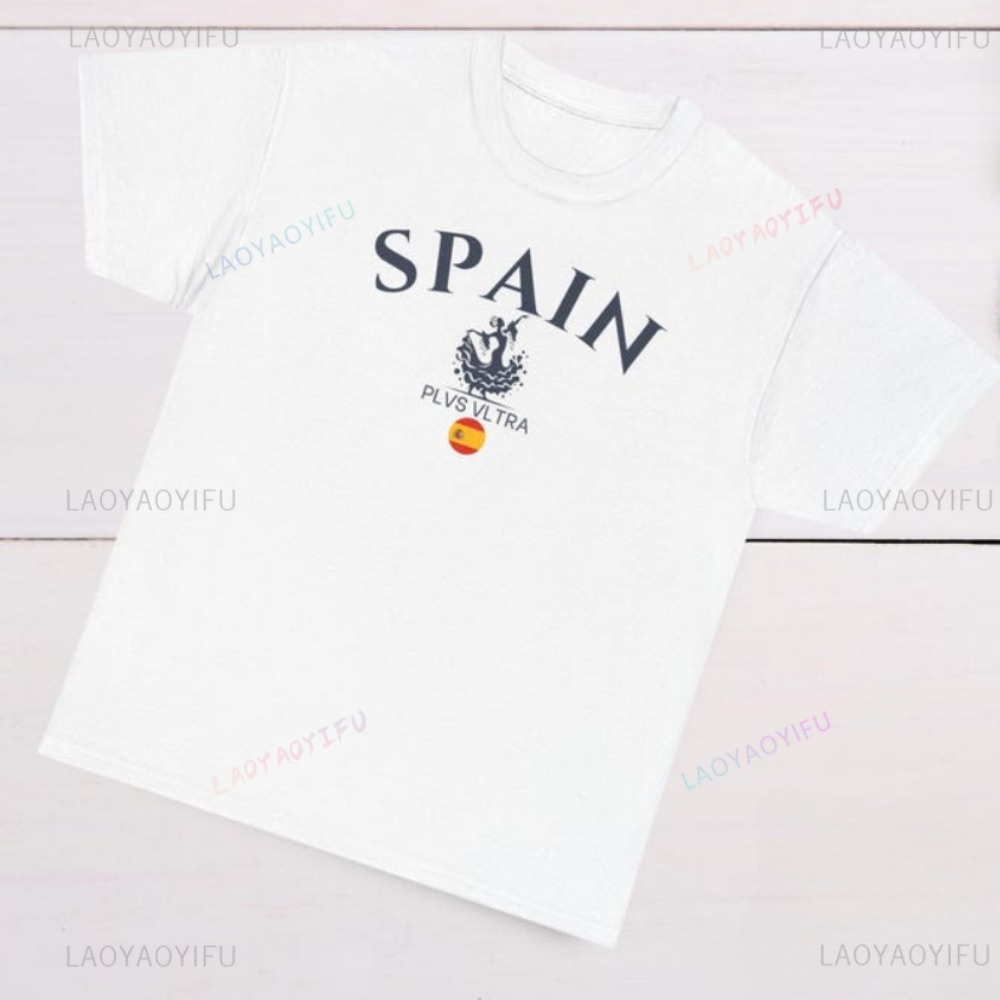 تي شيرت مطبوع عليه علم إسبانيا - مراجعة Street Fashion In Spain وسعره