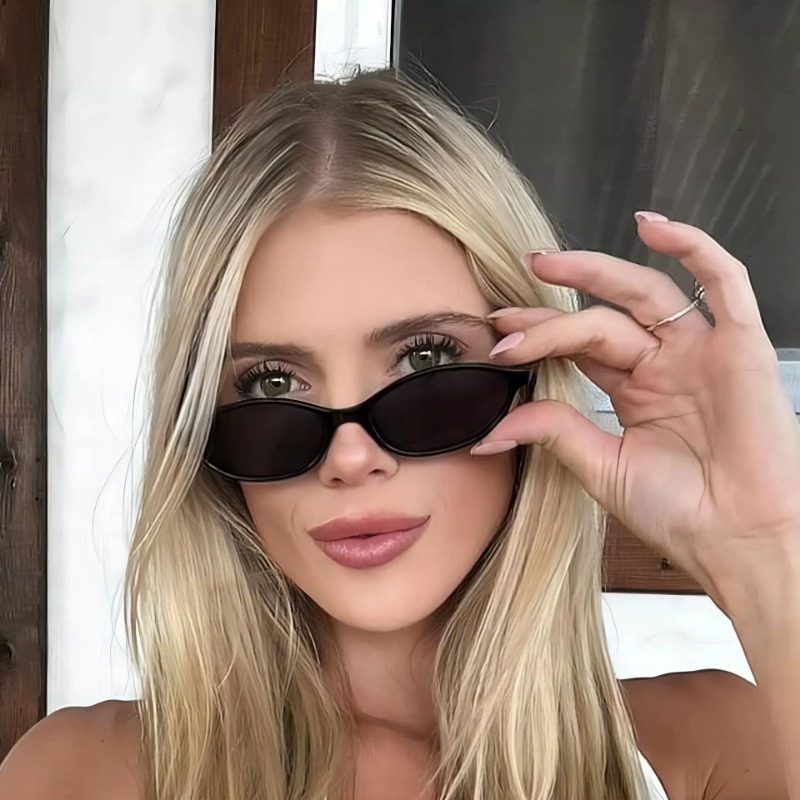 نظارات شمسية صغيرة بيضاوية الش - مراجعة Street Fashion Glasses وسعره