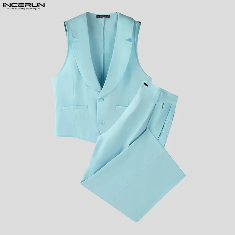 طقم رجالي من INCERUN بلون موحد - مراجعة Fashion Streetwear وسعره