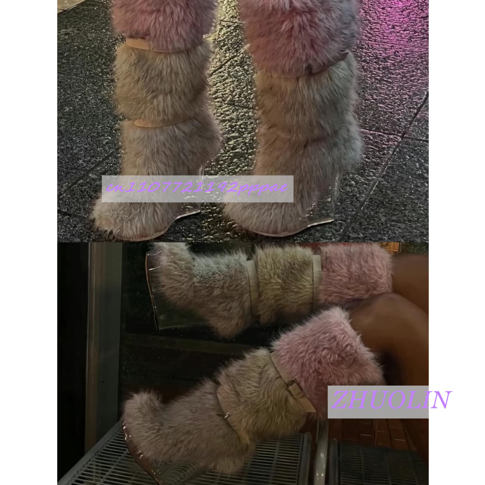 الشتاء التدرج فروي شفافة إسفين - مراجعة Street Fashion Kids وسعره