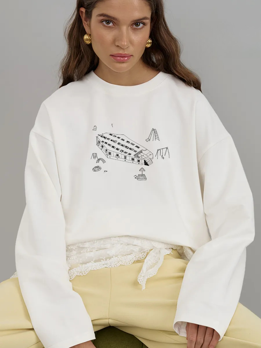 قميص نسائي خريفي 100% قطن بأكم - مراجعة Longline Tee Oversized وسعره