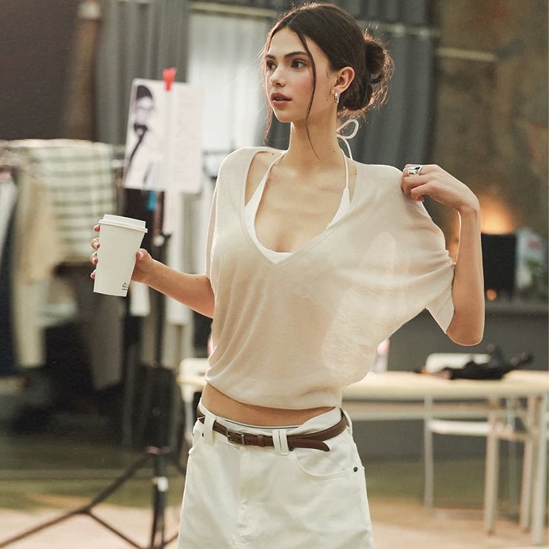بلوزة وردية فضفاضة بياقة على ش - مراجعة Fashion Streetwear وسعره