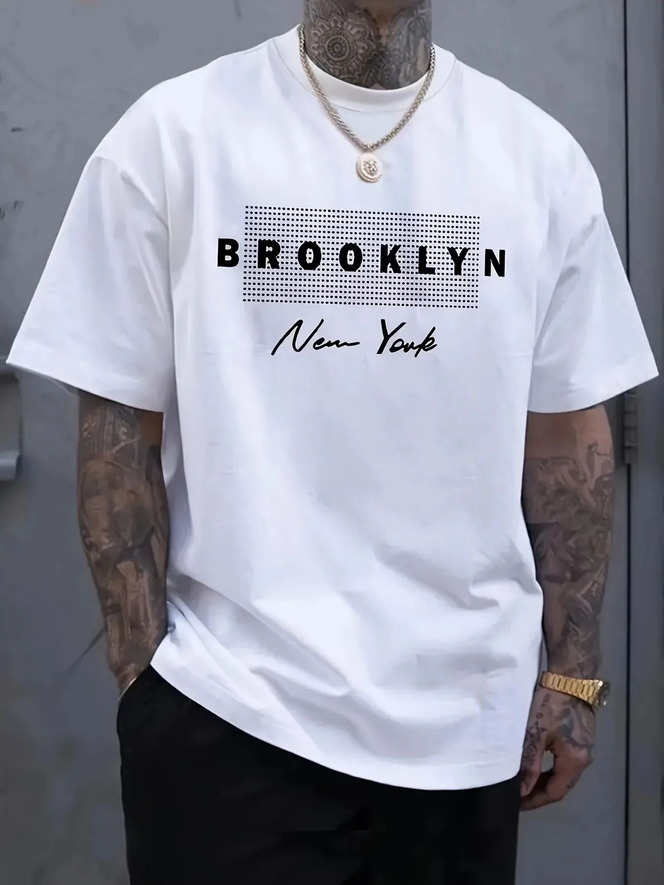 قميص رجالي مطبوع عليه حروف نيو - مراجعة Street Fashion In New York وسعره
