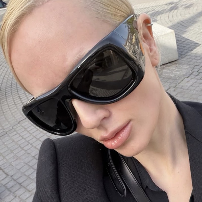 نظارات شمسية مربعة كبيرة الحجم - مراجعة Street Fashion Glasses وسعره
