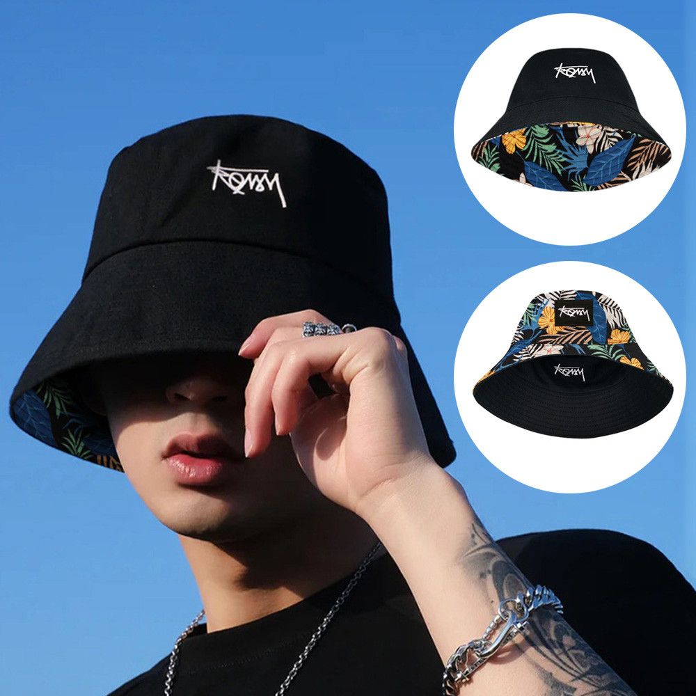 قبعة دلو على الوجهين للرجال وا - مراجعة Bucket Hat Embroidered وسعره