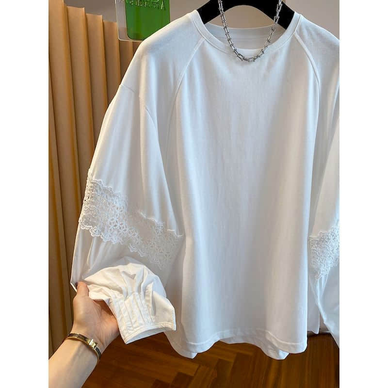 تيشيرتات نسائية سادة بقصة واسع - مراجعة Longline Tee Oversized وسعره