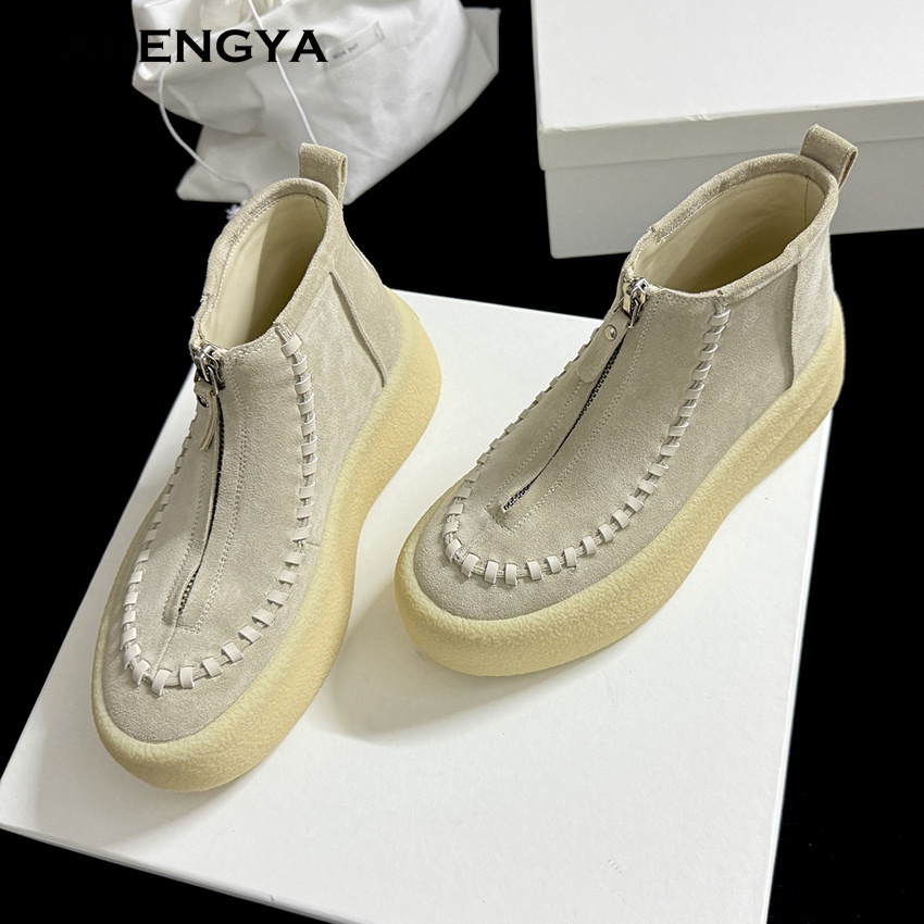 2025 الشتاء جلد الغزال منصة أح - مراجعة Street Fashion Kids وسعره