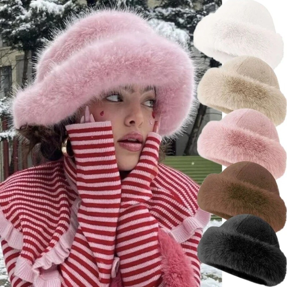 قبعة شتوية جديدة من الفرو المن - مراجعة Bucket Hat Embroidered وسعره