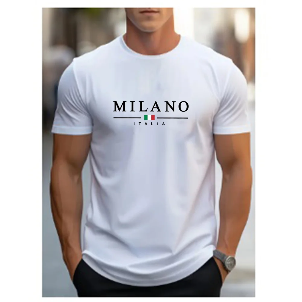 تي شيرت رجالي صيفي بسيط وأنيق  - مراجعة Street Fashion Milan وسعره