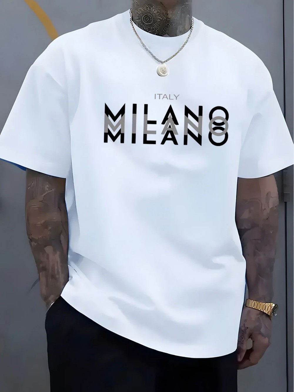 تي شيرت رياضي للرجال والنساء م - مراجعة Street Fashion Milano وسعره