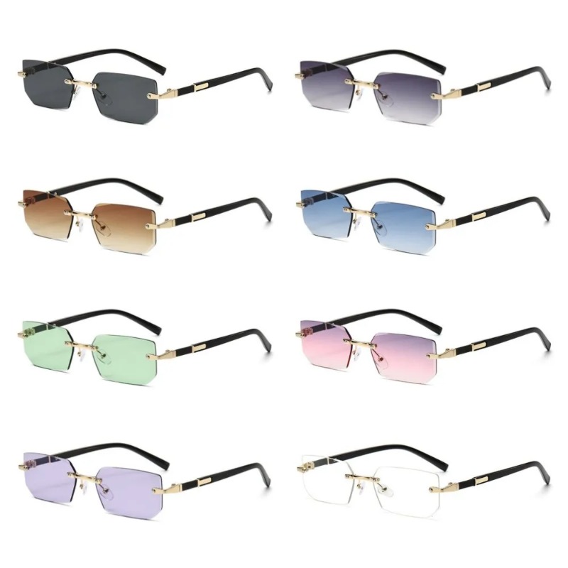نظارات شمسية عصرية بدون إطار ل - مراجعة Street Fashion Glasses وسعره