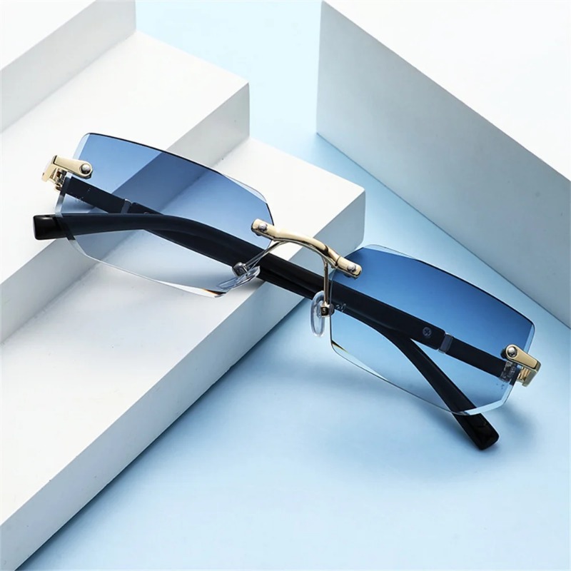 نظارات شمسية عصرية بدون إطار ل - مراجعة Street Fashion Glasses وسعره